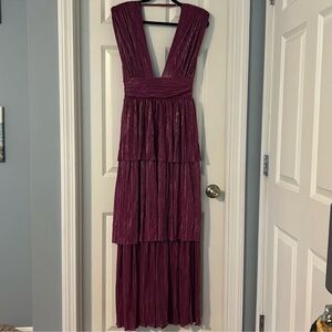 Gorgeous purple sparkly tiered dress